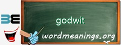WordMeaning blackboard for godwit
